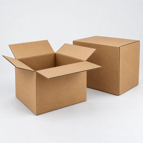 Single-wall and double-wall cardboard boxes